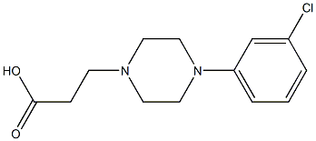 3-[4-(3-chlorophenyl)piperazin-1-yl]propanoic acid Structure