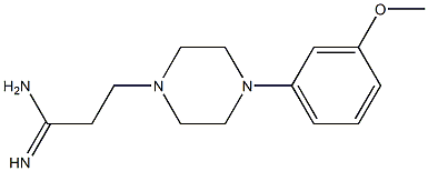 3-[4-(3-methoxyphenyl)piperazin-1-yl]propanimidamide Structure