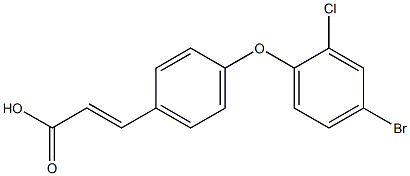 3-[4-(4-bromo-2-chlorophenoxy)phenyl]prop-2-enoic acid Structure