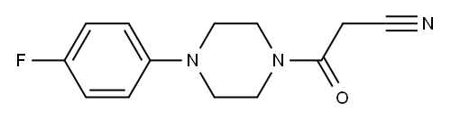 3-[4-(4-fluorophenyl)piperazin-1-yl]-3-oxopropanenitrile Structure