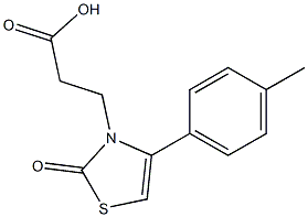 3-[4-(4-methylphenyl)-2-oxo-1,3-thiazol-3(2H)-yl]propanoic acid Structure