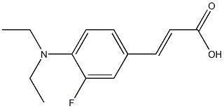 3-[4-(diethylamino)-3-fluorophenyl]prop-2-enoic acid 구조식 이미지