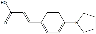 3-[4-(pyrrolidin-1-yl)phenyl]prop-2-enoic acid Structure