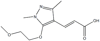 3-[5-(2-methoxyethoxy)-1,3-dimethyl-1H-pyrazol-4-yl]prop-2-enoic acid Structure