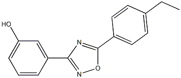 3-[5-(4-ethylphenyl)-1,2,4-oxadiazol-3-yl]phenol Structure