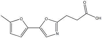 3-[5-(5-methylfuran-2-yl)-1,3-oxazol-2-yl]propanoic acid Structure