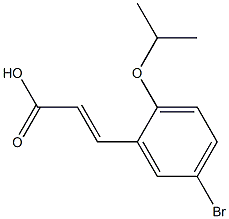 3-[5-bromo-2-(propan-2-yloxy)phenyl]prop-2-enoic acid 구조식 이미지