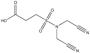 3-[bis(cyanomethyl)sulfamoyl]propanoic acid Structure