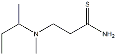 3-[butan-2-yl(methyl)amino]propanethioamide Structure