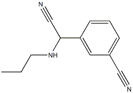 3-[cyano(propylamino)methyl]benzonitrile 구조식 이미지