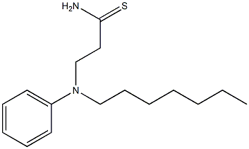 3-[heptyl(phenyl)amino]propanethioamide 구조식 이미지