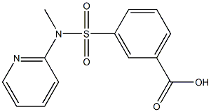 3-[methyl(pyridin-2-yl)sulfamoyl]benzoic acid Structure