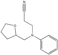 3-[phenyl(tetrahydrofuran-2-ylmethyl)amino]propanenitrile Structure