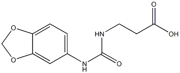 3-{[(1,3-benzodioxol-5-ylamino)carbonyl]amino}propanoic acid Structure