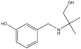 3-{[(1-hydroxy-2-methylpropan-2-yl)amino]methyl}phenol Structure