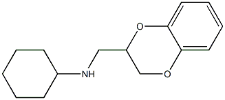 N-(2,3-dihydro-1,4-benzodioxin-2-ylmethyl)cyclohexanamine 구조식 이미지