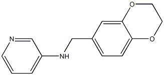 N-(2,3-dihydro-1,4-benzodioxin-6-ylmethyl)pyridin-3-amine 구조식 이미지