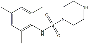 N-(2,4,6-trimethylphenyl)piperazine-1-sulfonamide 구조식 이미지