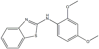 N-(2,4-dimethoxyphenyl)-1,3-benzothiazol-2-amine 구조식 이미지