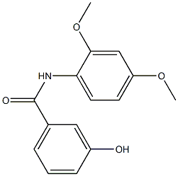 N-(2,4-dimethoxyphenyl)-3-hydroxybenzamide Structure