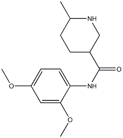 N-(2,4-dimethoxyphenyl)-6-methylpiperidine-3-carboxamide 구조식 이미지