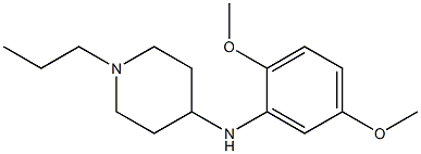 N-(2,5-dimethoxyphenyl)-1-propylpiperidin-4-amine 구조식 이미지