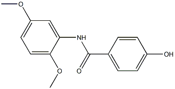 N-(2,5-dimethoxyphenyl)-4-hydroxybenzamide 구조식 이미지