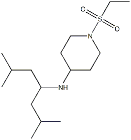 N-(2,6-dimethylheptan-4-yl)-1-(ethanesulfonyl)piperidin-4-amine Structure