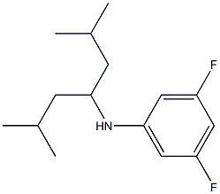 N-(2,6-dimethylheptan-4-yl)-3,5-difluoroaniline Structure
