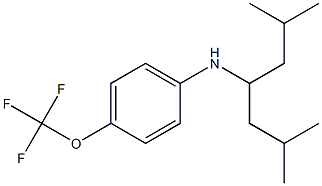 N-(2,6-dimethylheptan-4-yl)-4-(trifluoromethoxy)aniline Structure