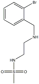 N-(2-{[(2-bromophenyl)methyl]amino}ethyl)methanesulfonamide Structure