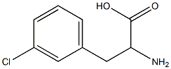 3-chloro-DL-phenylalanine 구조식 이미지
