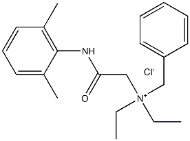 [2-[(2,6-Dimethylphenyl)amino]-2-oxoethyl]-N,N-diethylbenzylammonium chloride Structure