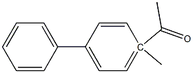 4-methyl-4-acetylbiphenyl 구조식 이미지