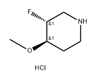 (3R,4R)-3-fluoro-4-methoxypiperidine hydrochloride 구조식 이미지