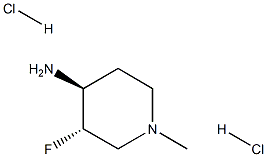 (3S,4S)-3-fluoro-1-methylpiperidin-4-amine dihydrochloride 구조식 이미지