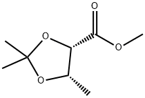 (4S,5S)-2,2,5-Trimethyl-1,3-dioxolane-4-carboxylic Acid Methyl Ester 구조식 이미지