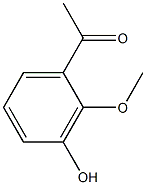 1-(3-Hydroxy-2-methoxy-phenyl)-ethanone 구조식 이미지