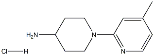 1-(4-Methylpyridin-2-yl)piperidin-4-amine hydrochloride 구조식 이미지