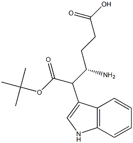 (S)-Boc-4-amino-5-(3-indolyl)pentanoic acid Structure