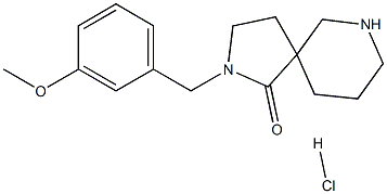 2-(3-METHOXYBENZYL)-2,7-DIAZASPIRO[4.5]DECAN-1-ONE HYDROCHLORIDE 구조식 이미지