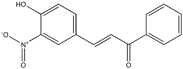 3Nitro-4-HydroxyChalcone 구조식 이미지