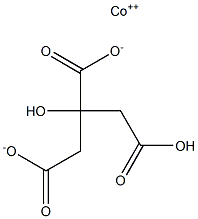 Cobalt(II) monohydrogen citrate Structure