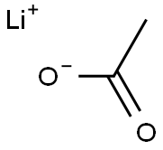 Lithium acetate 구조식 이미지