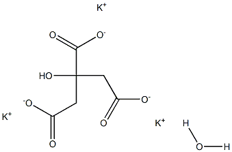 Potassium citrate monohydrate Structure