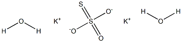 Potassium thiosulfate dihydrate 구조식 이미지