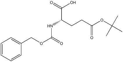 Benzyloxycarbonyl-L-glutamic acid-5-tert-butyl ester 구조식 이미지