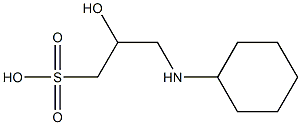 3-cyclohexylamino-2-hydroxypropanesulfonic acid Structure