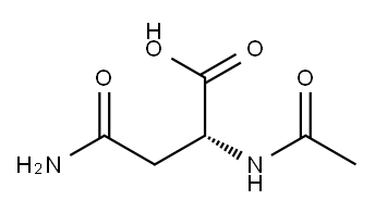 N-acetyl-D-asparagine 구조식 이미지