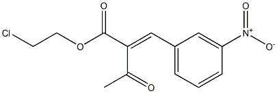 2-(3-nitrobenzylidene)acetoacetate chloroethyl ester 구조식 이미지